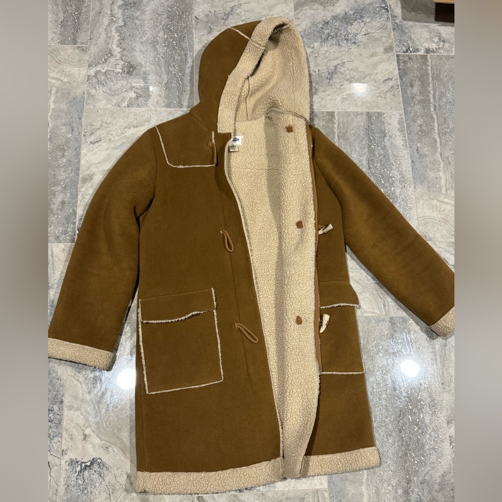 Old Navy Brown and Cream Coat - Picture 3 of 6